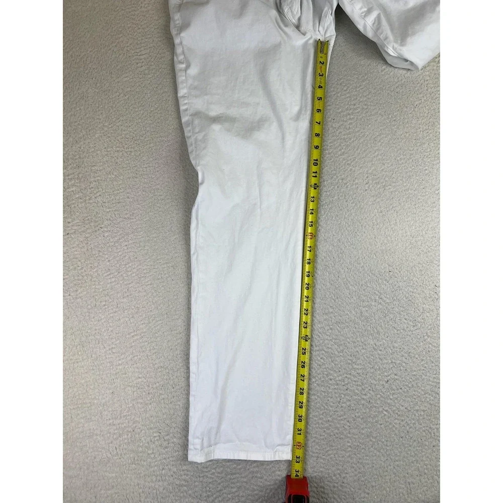 AG Adriano Goldschmied Jeans Mens 38x32 White Graduate Tailored Leg Stretch